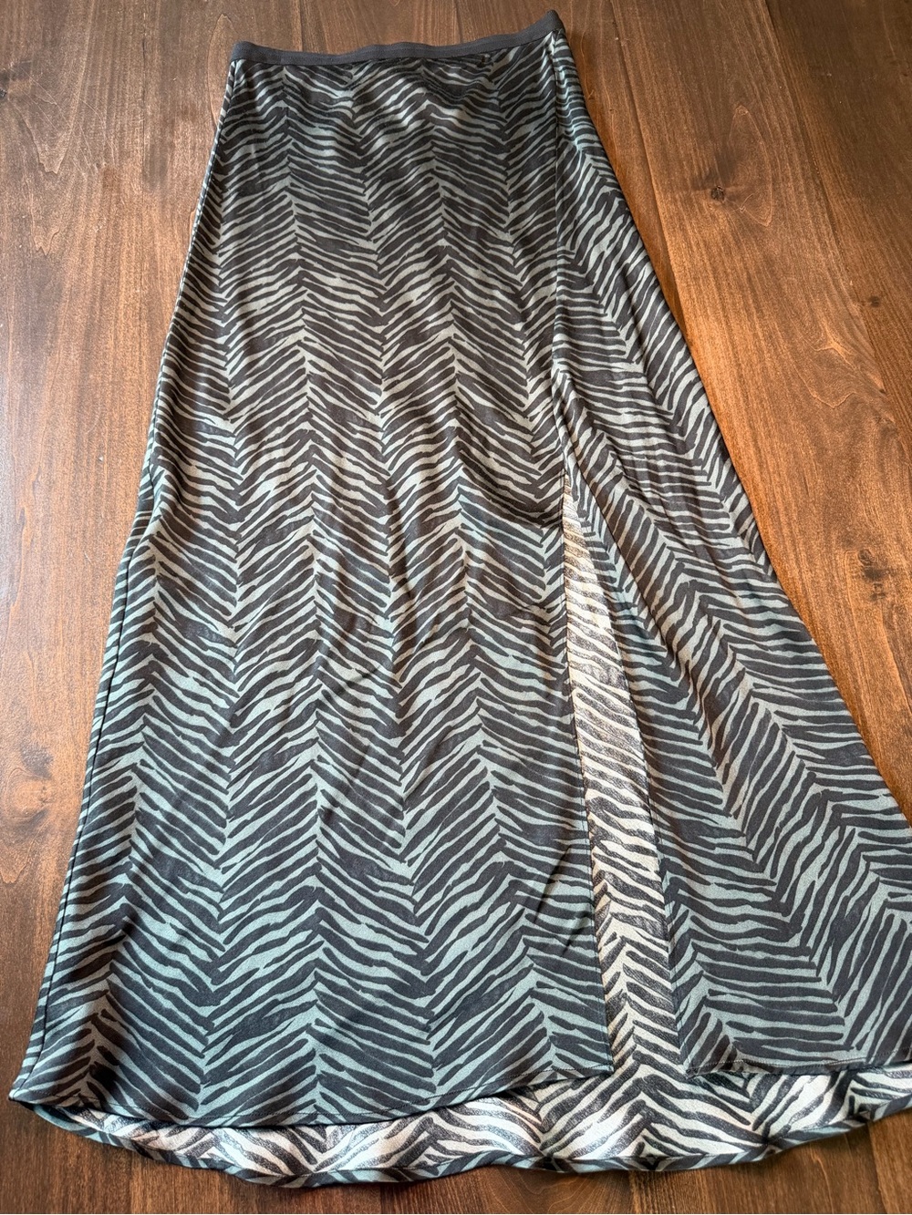 Anine Bing Zebra-Stripe Maxi Skirt